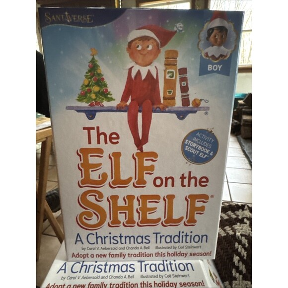 The Elf On The Shelf Boy New in Box with Brown Eyes, Book - Picture 1 of 11